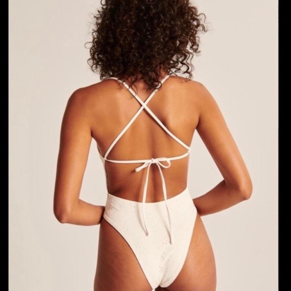 Abercrombie & Fitch Other - Abercrombie & Fitch strappy eyelet one piece swimsuit in white